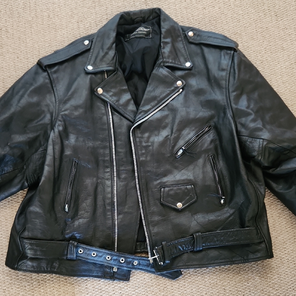 Unik Black Leather Jacket